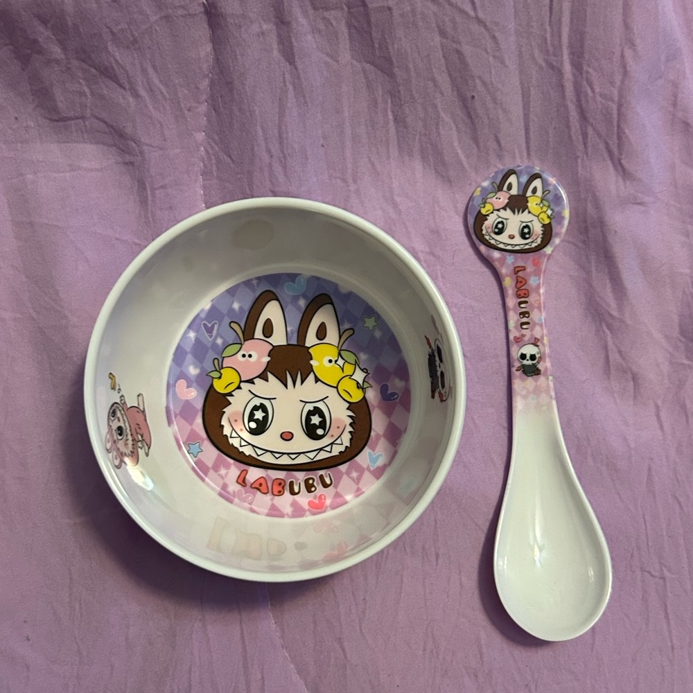 Labubu Bowl and Spoon Set